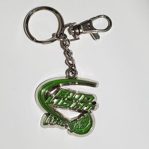 Bud light lime metal lime green keychain Beer promotional